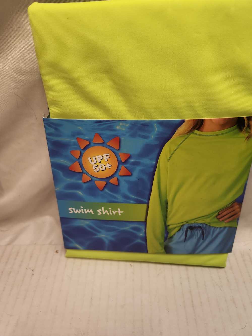 Kids Lime Swim Coverup Shirt - UPF 50+ Sun Protection